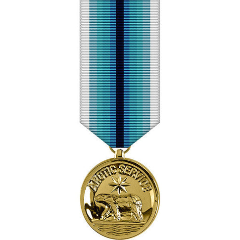 Coast Guard Arctic Service Anodized Miniature Medal