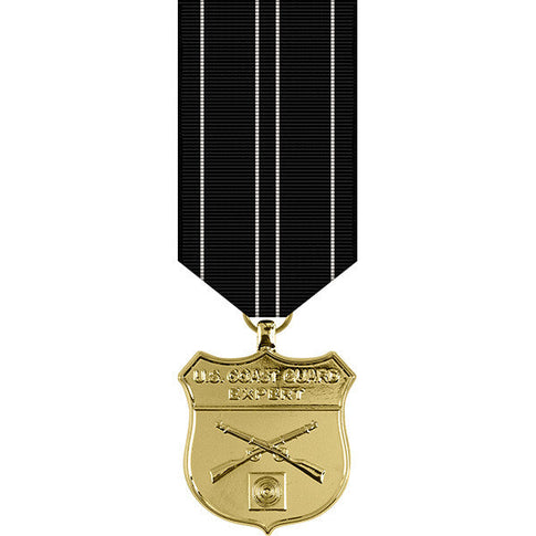 Coast Guard Expert Rifle Anodized Miniature Medal