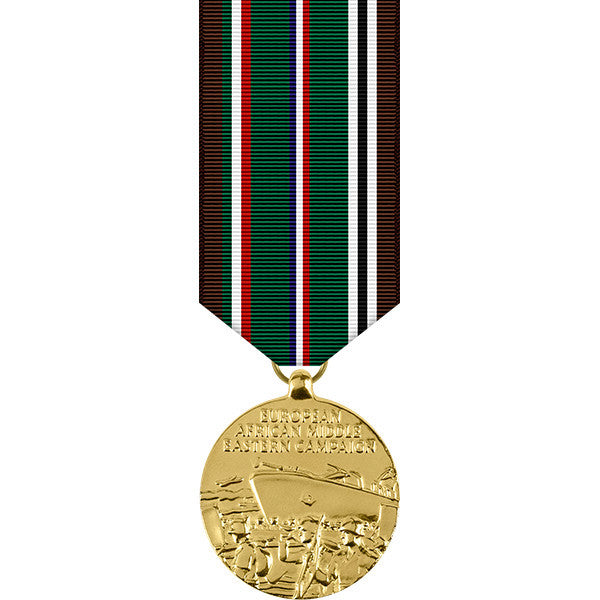 European - African - Middle Eastern Campaign Anodized Miniature Medal Military Medals 