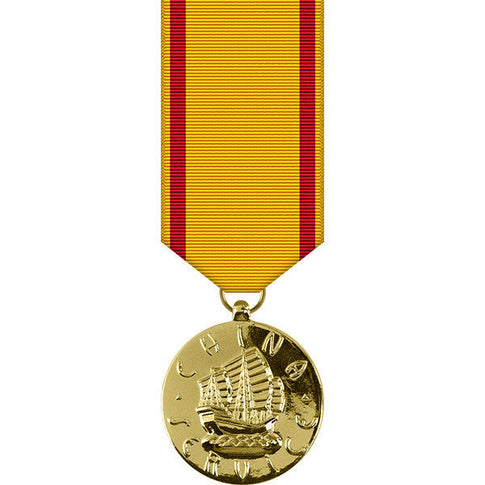 Navy China Service Anodized Miniature Medal