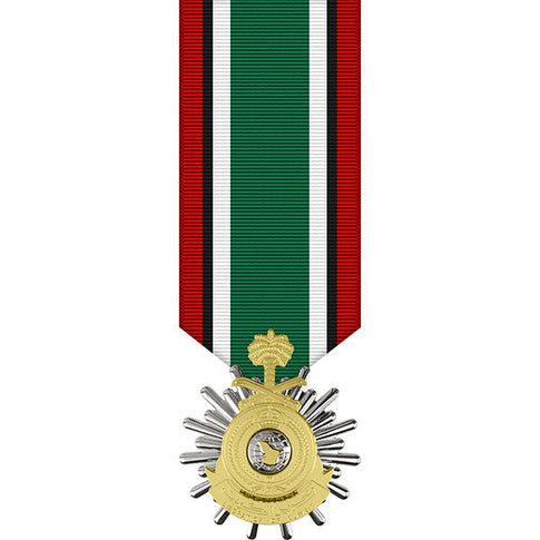 Saudi Arabian Anodized Miniature Medal for the Liberation of Kuwait