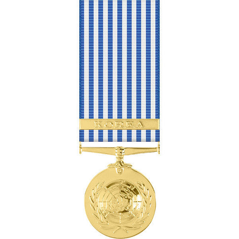 United Nations Korean Service Anodized Miniature Medal
