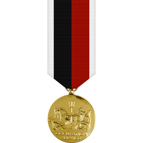 World War II Navy Occupation Anodized Miniature Medal