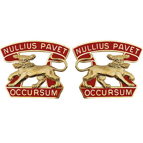 7th ADA (Air Defense Artillery) Unit Crest (Nullius Pavet Occursum) - Sold in Pairs