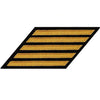 Navy Enlisted Seaworthy Gold on Serge Hashmarks / Service Stripes - Male Size