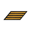 Enlisted Seaworthy Gold on Serge Hashmarks / Service Stripes - Female Size Patches and Service Stripes 80009