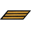 CPO Seaworthy Gold on Blue Hashmarks / Service Stripes Patches and Service Stripes 80016