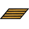 CPO Seaworthy Gold on Blue Hashmarks / Service Stripes Patches and Service Stripes 80017