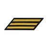 Enlisted Gold Lace on Blue Hashmarks / Service Stripes - Female Size Patches and Service Stripes 80032