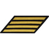 CPO Gold Lace on Blue Hashmarks / Service Stripes Patches and Service Stripes 80041