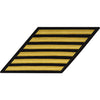 Navy CPO Gold Lace on Blue Hashmarks / Service Stripes