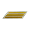 Enlisted Gold Lace on White Hashmarks / Service Stripes - Female Size Patches and Service Stripes 80056