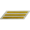 CPO Gold Lace on White Hashmarks / Service Stripes Patches and Service Stripes 80064