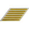 Navy CPO Gold Lace on White Hashmarks / Service Stripes