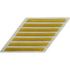 CPO Gold Lace on White Hashmarks / Service Stripes Patches and Service Stripes 80068