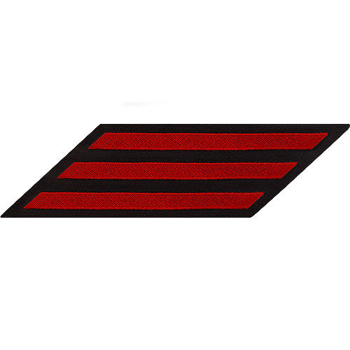 Enlisted Red on Blue Hashmarks / Service Stripes - Male Size Patches and Service Stripes 80074