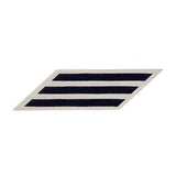 USN Set of 4 Female Blue Embroidered on White CNT Hash Marks USN Set of 4 Female Blue Embroidered on White CNT Hash Marks
