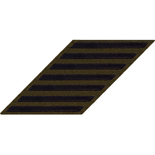 Enlisted Blue on Green Hashmarks / Service Stripes - Male Size Patches and Service Stripes 80148
