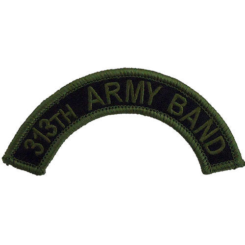 313th Army Band Class A Tab Patches and Service Stripes 