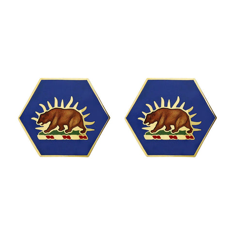 California National Guard Unit Crest (No Motto) - Sold in Pairs