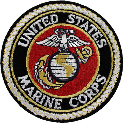 Marine Globe and Anchor Full Color Patch Patches and Service Stripes 