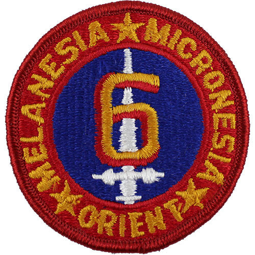 6th Marine Division Full Color Patch Patches and Service Stripes 