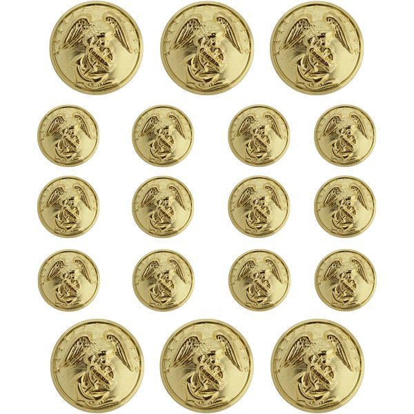 USAMM - Marine Corps Dress Uniform Button Set USAMM - Marine Corps Dress Uniform Button Set