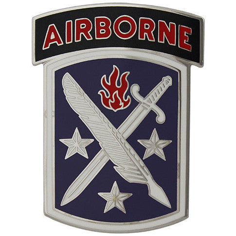 95th Civil Affairs Brigade With Airborne Tab Combat Service Identification Badge