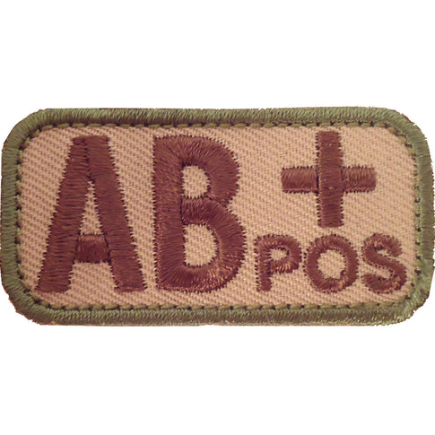 AB Positive Blood Type MultiCam (OCP) Patch