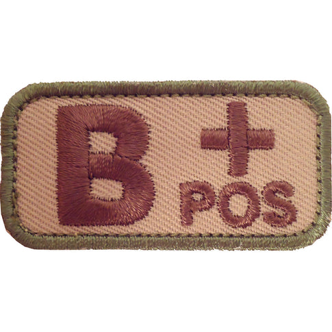 B Positive Blood Type MultiCam (OCP) Patch