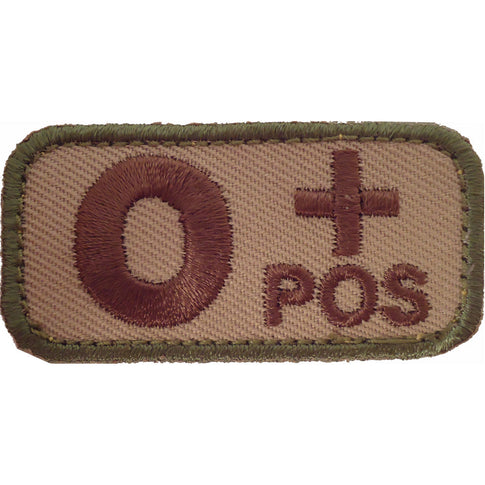 O Positive Blood Type MultiCam (OCP) Patch