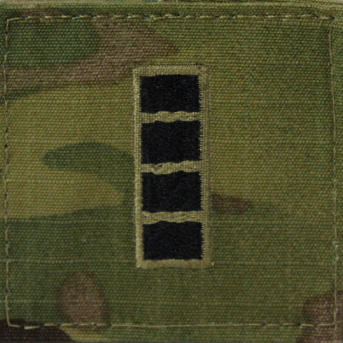 Army OCP Rank - Enlisted and Officer with Hook and Loop Rank 80491