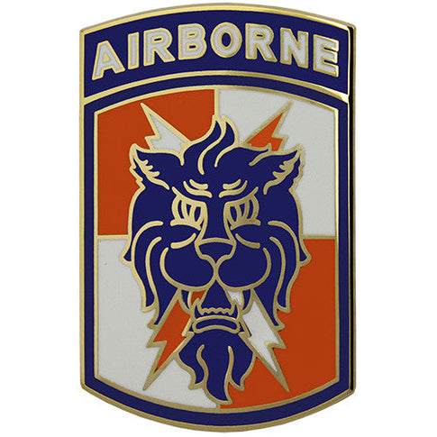 35th Signal Brigade With Airborne Tab Combat Service Identification Badge