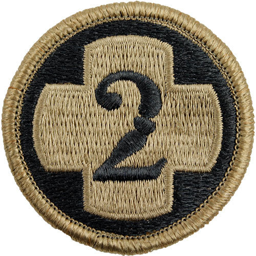 2nd Medical Brigade MultiCam (OCP) Patch Patches and Service Stripes 