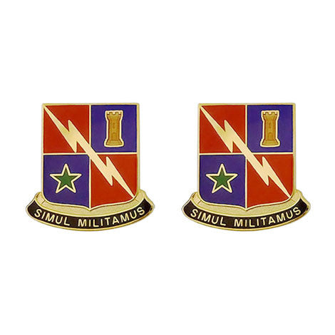 Special Troops Battalion, 1st Brigade Combat Team, 1st Armored Division Unit Crest (Simul Militamus) - Sold in Pairs