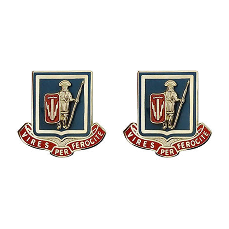 Special Troops Battalion, 1st Brigade, 1st Cavalry Division Unit Crest (Vires Per Ferocite) Army Unit Crests 