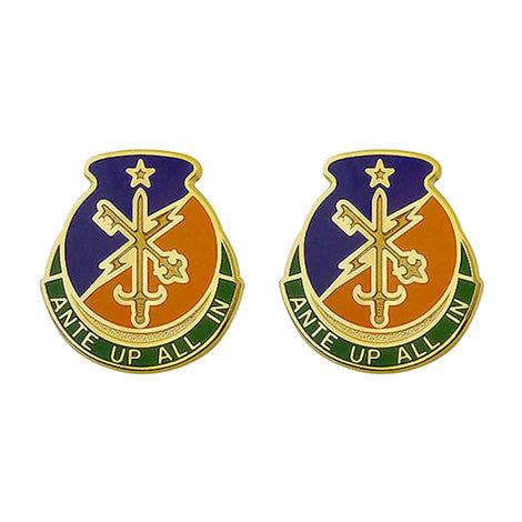 334th Engineer Battalion Unit Crest (Ante Up All In) - Sold in Pairs