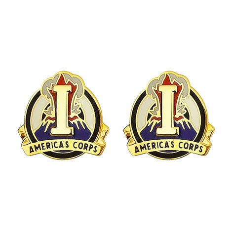 I (1st) Corps Unit Crest (America's Corps) - Sold in Pairs