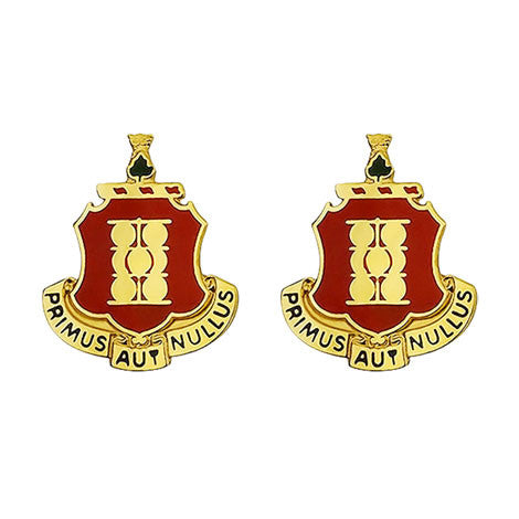 1st Field Artillery Regiment Unit Crest (Primus Aut Nullus) - Sold in Pairs