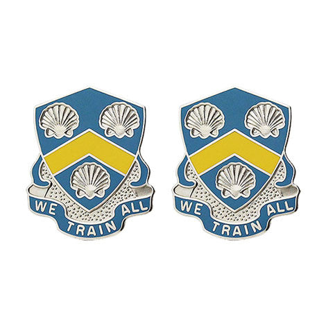 210th Regiment Unit Crest (We Train All) - Sold in Pairs