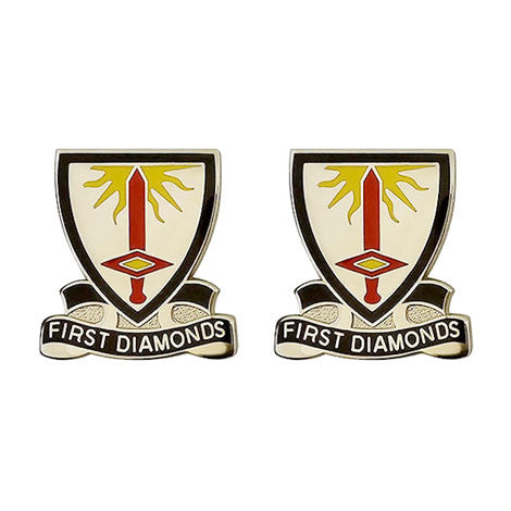 1st Finance Battalion Unit Crest (First Diamonds) - Sold in Pairs