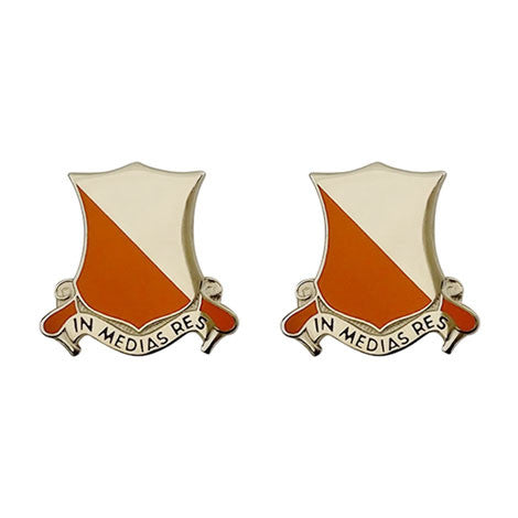 1st Signal Battalion Unit Crest (In Medias Res) - Sold in Pairs