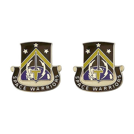 1st Space Battalion Unit Crest (Space Warriors) Army Unit Crests 