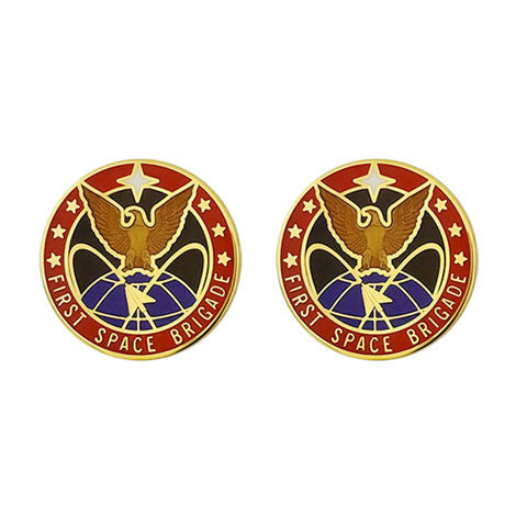 1st Space Brigade Unit Crest (No Motto) Army Unit Crests 