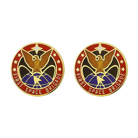 1st Space Brigade Unit Crest (No Motto) - Sold in Pairs