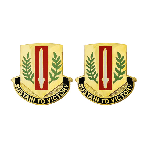 1st Sustainment Brigade Unit Crest (Sustain to Victory) - Sold in Pairs