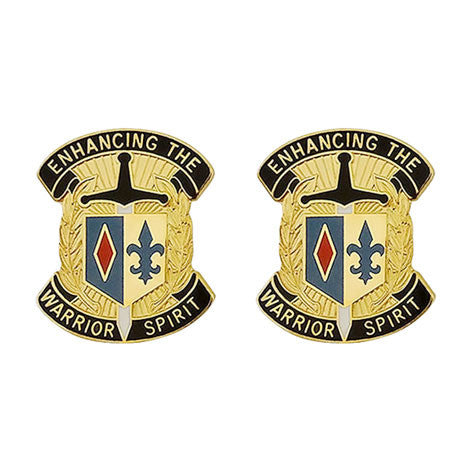 1st Maneuver Enhancement Brigade Unit Crest (Enhancing the Warrior Spirit) - Sold in Pairs