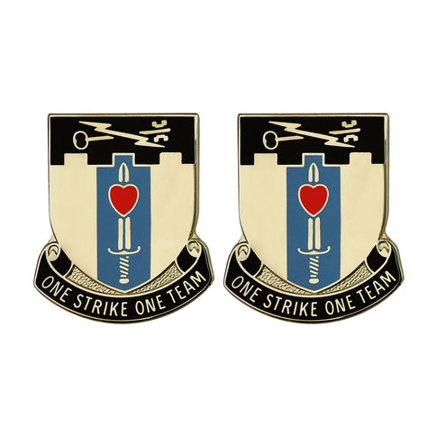 Special Troops Battalion, 2nd Brigade, 101st Airborne Division Unit Crest (One Strike One Team) - Sold in Pairs