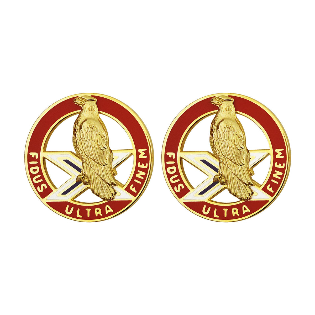 2nd ADA (Air Defense Artillery) Unit Crest (Fidus Ultra Finem) Army Unit Crests 
