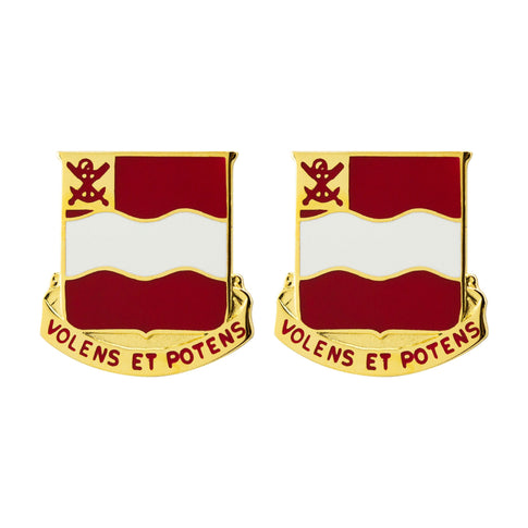 4th Engineer Battalion Unit Crest (Volens Et Potens) - Sold in Pairs
